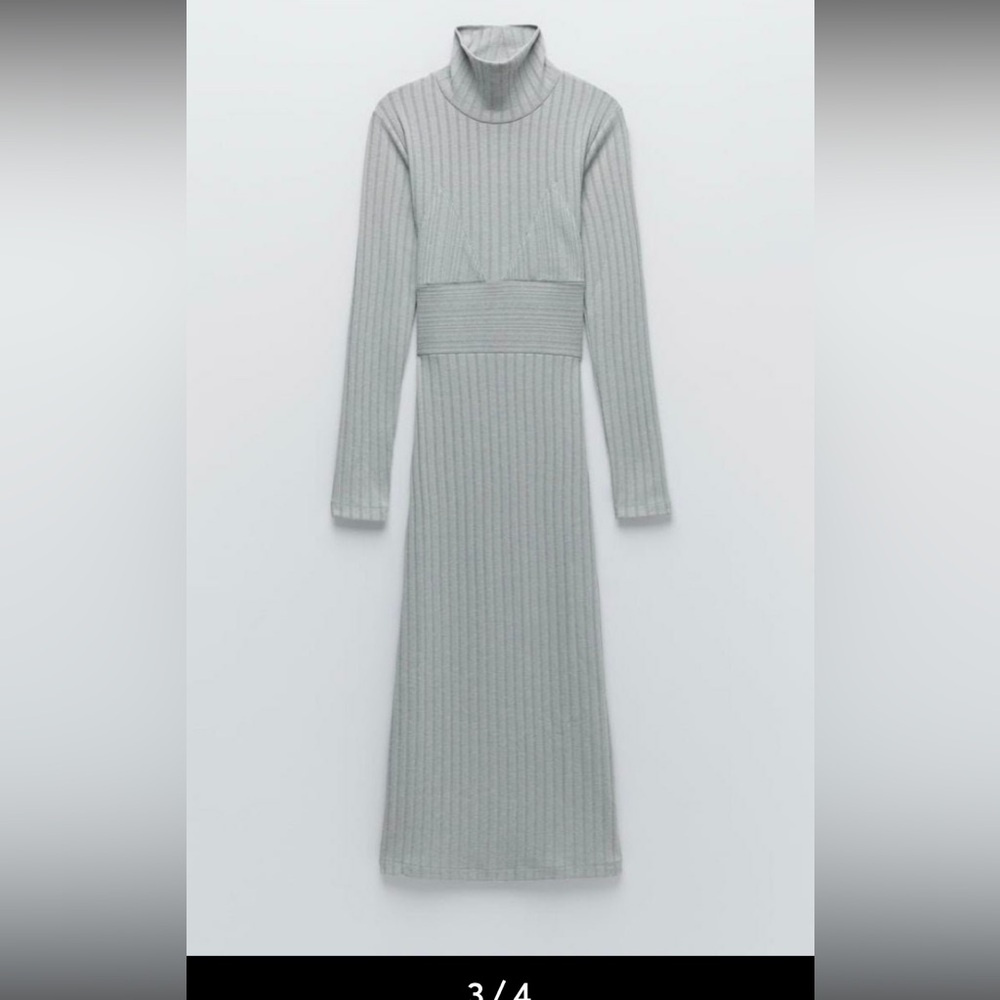 Zara ribbed dress - Picture 3 of 4